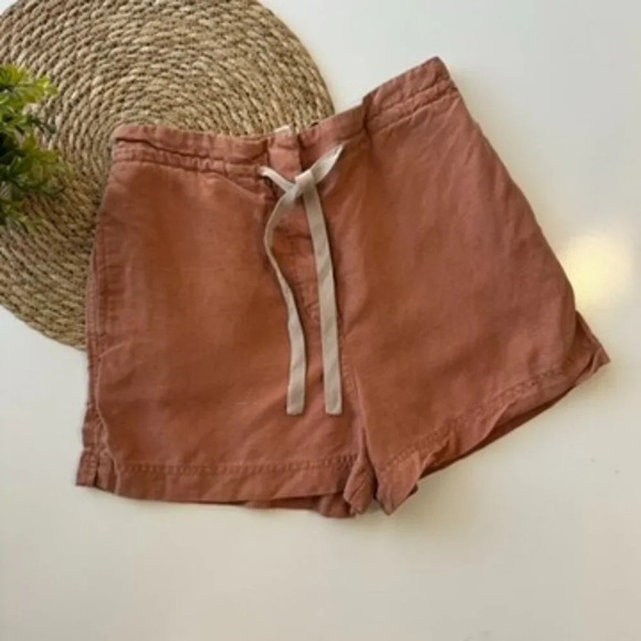 Wilfred Linen‎ Burnt Orange Drawstring Shorts Size XS - Picture 10 of 10